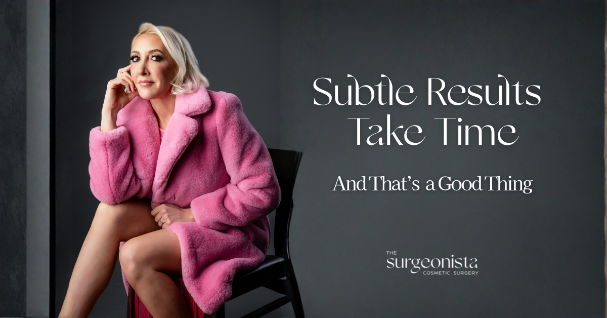 recovery from cosmetic surgery takes time